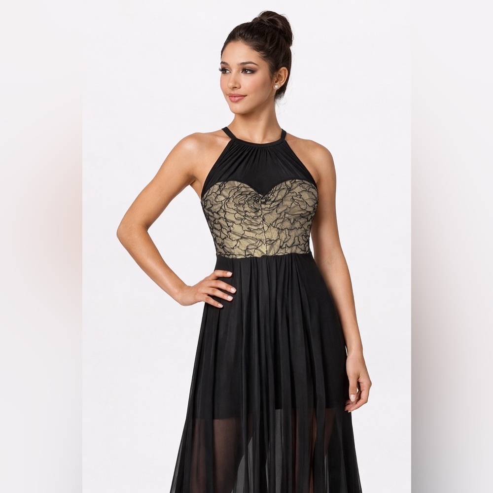 Weissman Black & Gold Dance Costume
